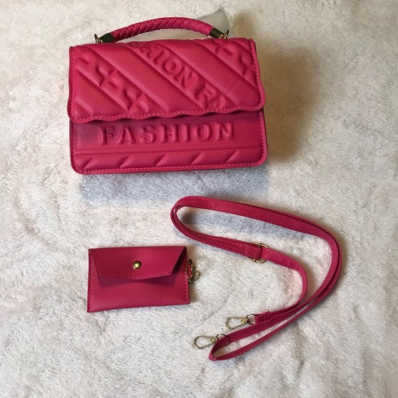 Fashion Women Lady Girls Pink Handbag Shoulder Satchel Crossbody Bag Purse New - Picture 1 of 13